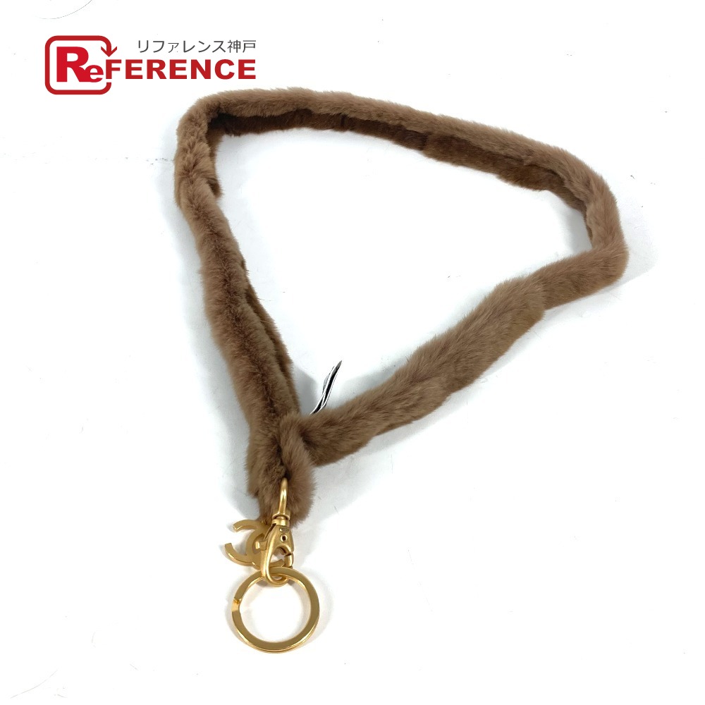 楽天市場】CHANEL シャネル ラパン ネックストラップ ファー ダーク