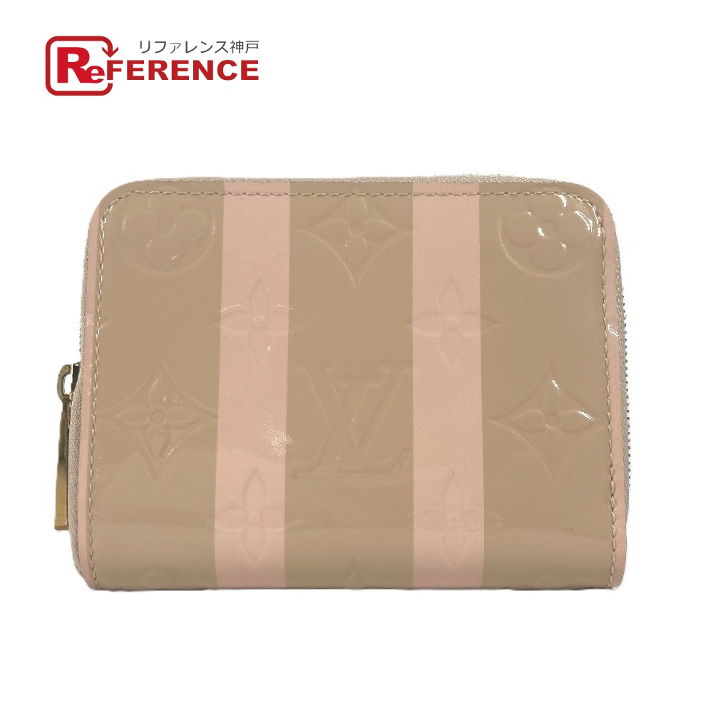 新品同様 ルイ・ヴィトン ジッピーバース M58065 ヴェルニレイユール ポピーペタル レディース LOUIS VUITTON ピンクファスナー財布 pink 【中古】 LOUIS VUITTON - 新品同様 ルイ・ヴィトン ジッピーコインバース