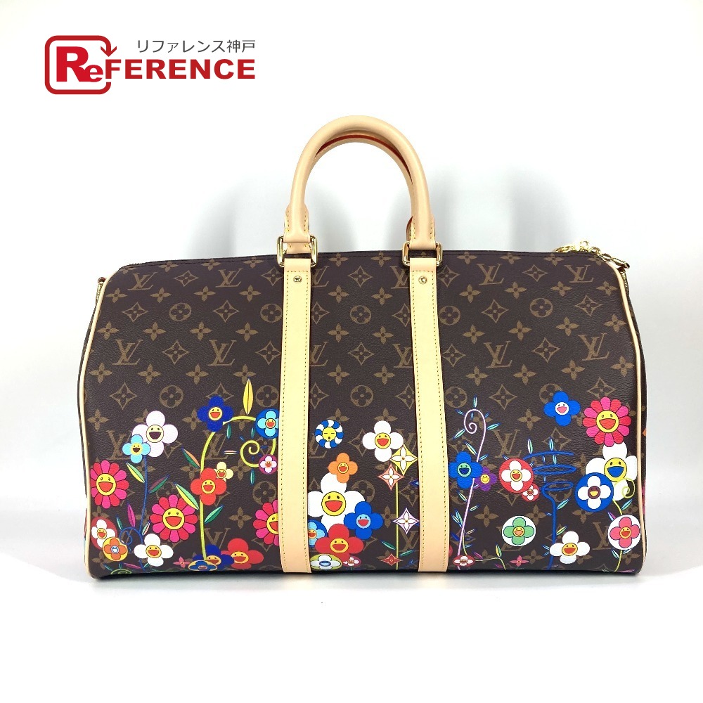 ルイヴィトン × 村上隆　マルチカラー　キーポル45 ブラック　ボストンバッグ 楽天市場】LOUIS VUITTON ルイヴィトン × 村上隆 モノグラム
