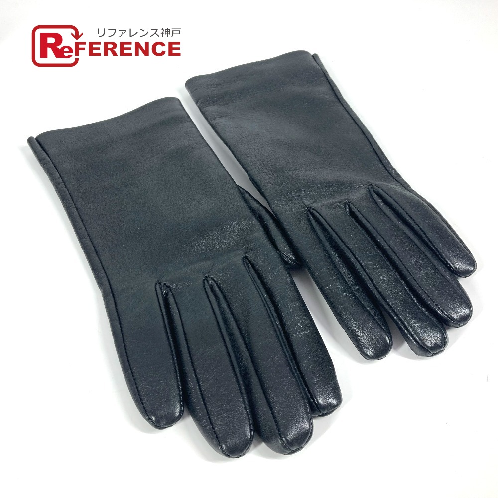 【新品・未使用】HERMÈS ネイビー 手袋 32021283.jpg