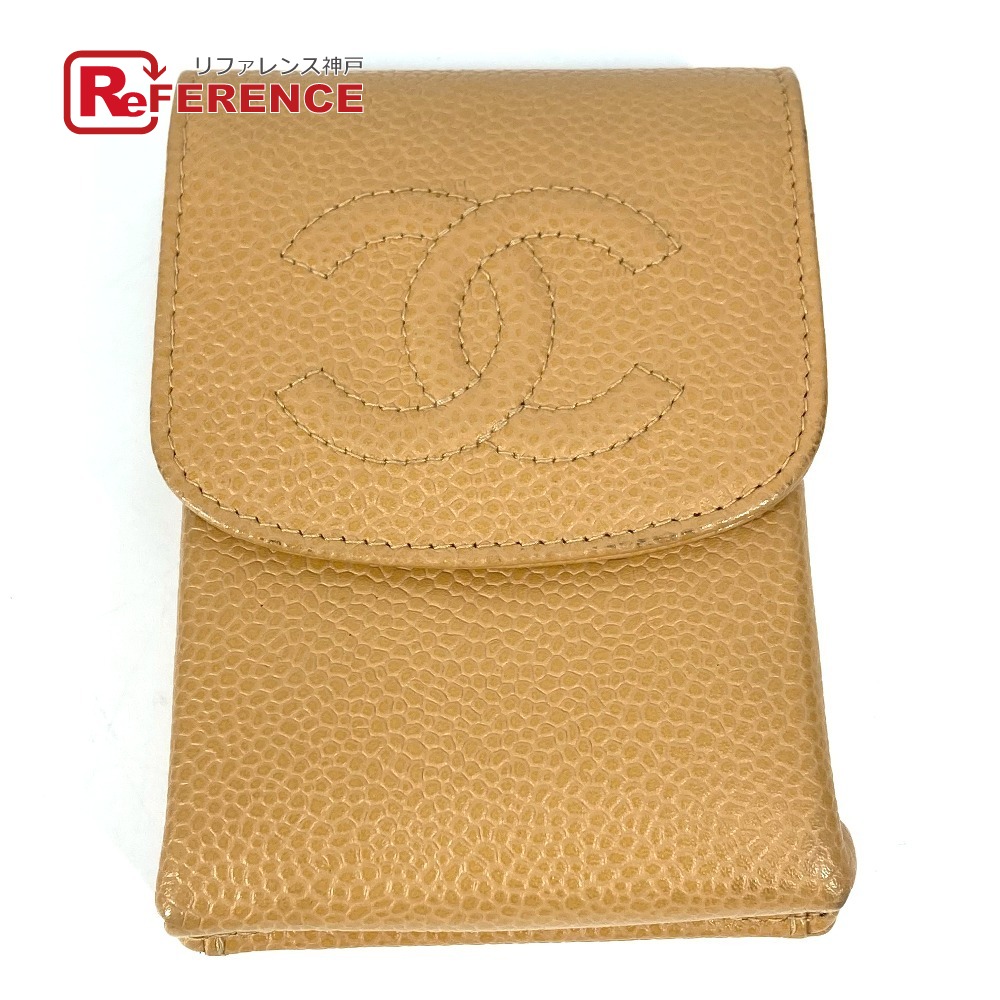 CHANEL シガレットケース　キーリング付き　レザー CHANEL シガレットケース キーリング付き レザー CHANEL