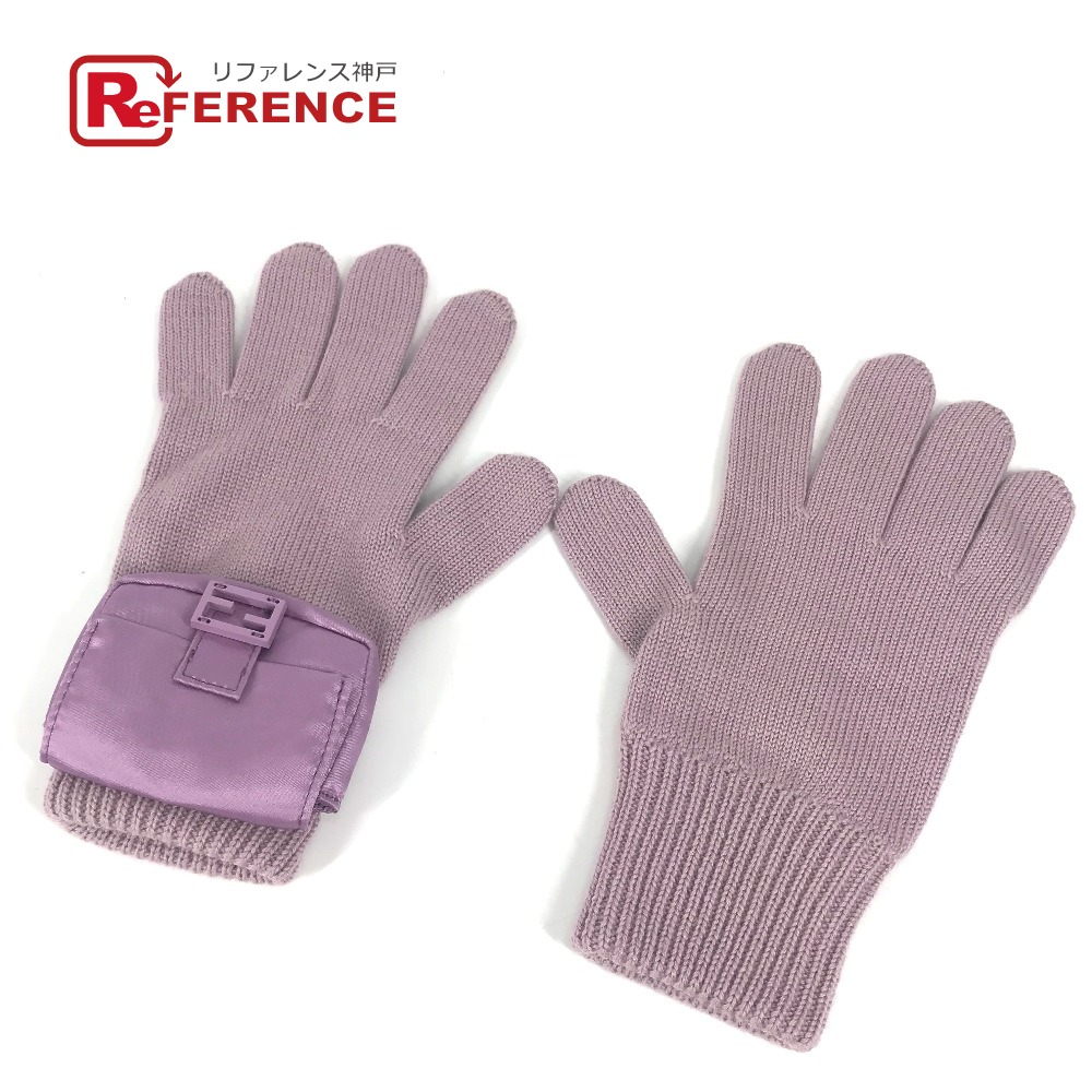 楽天市場】FENDI フェンディ ズッカ グローブ 手袋 ウール レディース