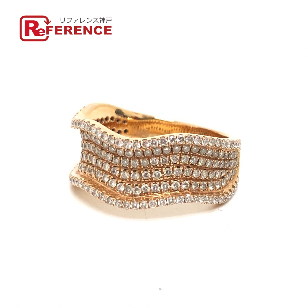 楽天市場】humハム K18 GG 7Pダイヤモンド 0.07ct しずく リング13号