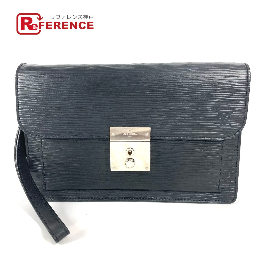 LOUIS VUITTON ルイヴィトン   M40852 エピ ネオ・ベライア 袋 二番目御徒面子 合切袋 同盟罷工一回り付 クラッチペダル御徒面子 エピレザー  ユニ一発やる ノワール 黒いこと 【中古】