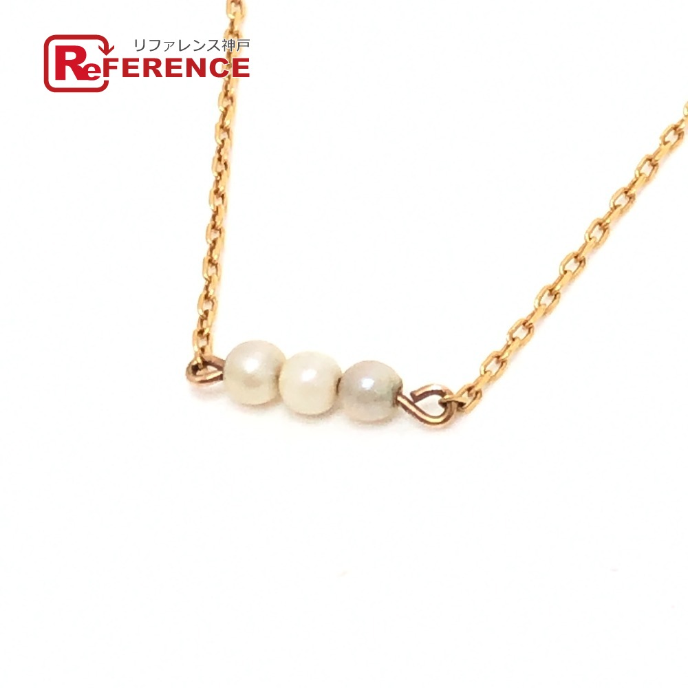 jewelry ジュエリー K18 ミニパール ネックレス アクセサリー 小物 ネックレス K18 レディース ゴールド 【中古】