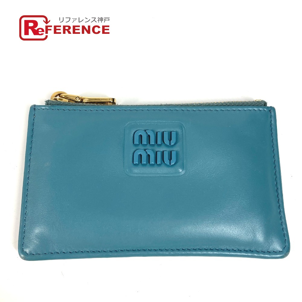 【MiuMiu】関税・送料込★パッド入りジッパー付きカードホルダー MiuMiu】関税・送料込☆パッド入りジッパー付きカードホルダー