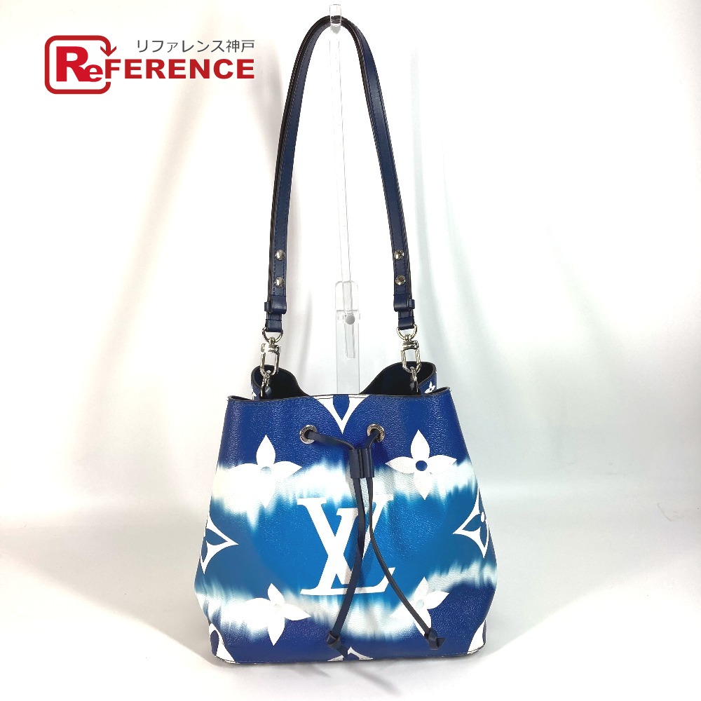 LOUIS VUITTON ルイヴィトン  M45126 LVエスカル  ネオノエ 鞄 合切袋御徒面子 肩かけ ショルダーバッグ なめし革  レディース 青色 【中古】