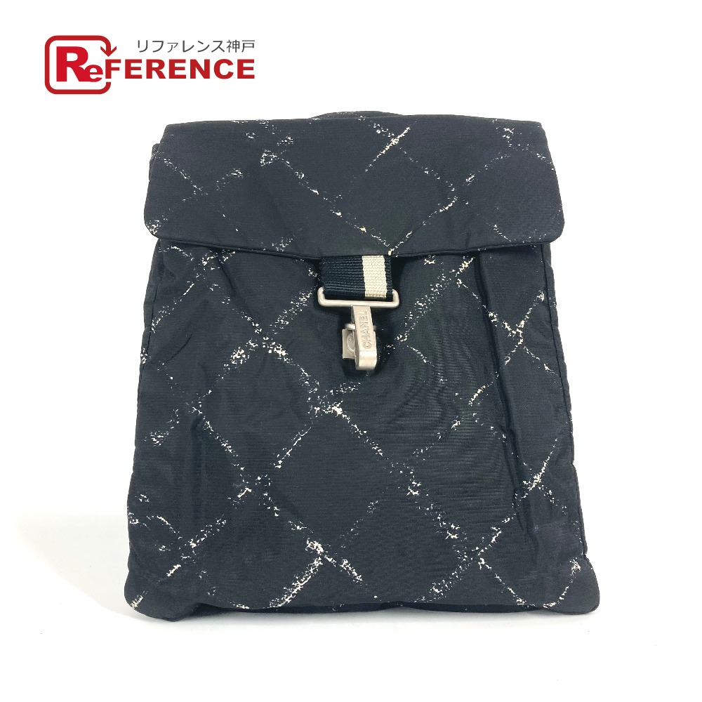 CHANEL シャネル 旧トラベルライン バックパック カバン リュックサック ナイロン レディース ブラック 【中古】 36,465円