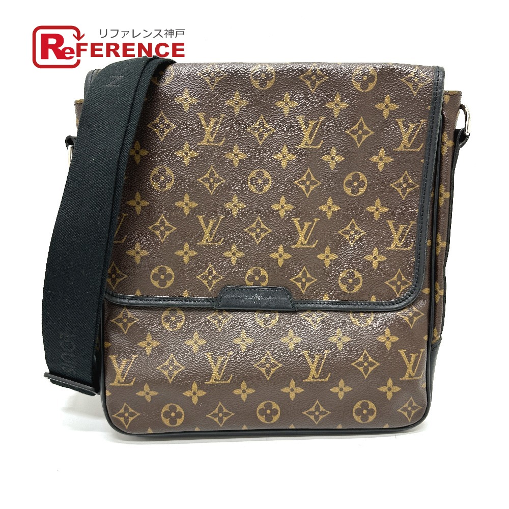 LOUIS VUITTON ルイヴィトン M56715 モノグラムマカサー バスMM 斜め掛け 鞄 カバン 肩掛け ショルダーバッグ モノグラムマカサーキャンバス メンズ ブラウン 【中古】