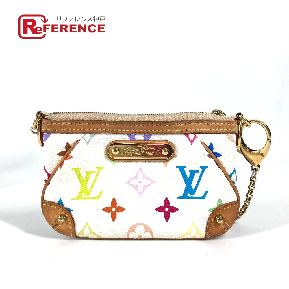 LOUIS VUITTON ルイヴィトン M60098 モノグラムマルチカラー ポシェットミラPM チェーンバッグ ポーチ 2WAYバッグ カバン ハンドバッグ モノグラムマルチカラーキャンバス レディース ブロン ホワイト 【中古】