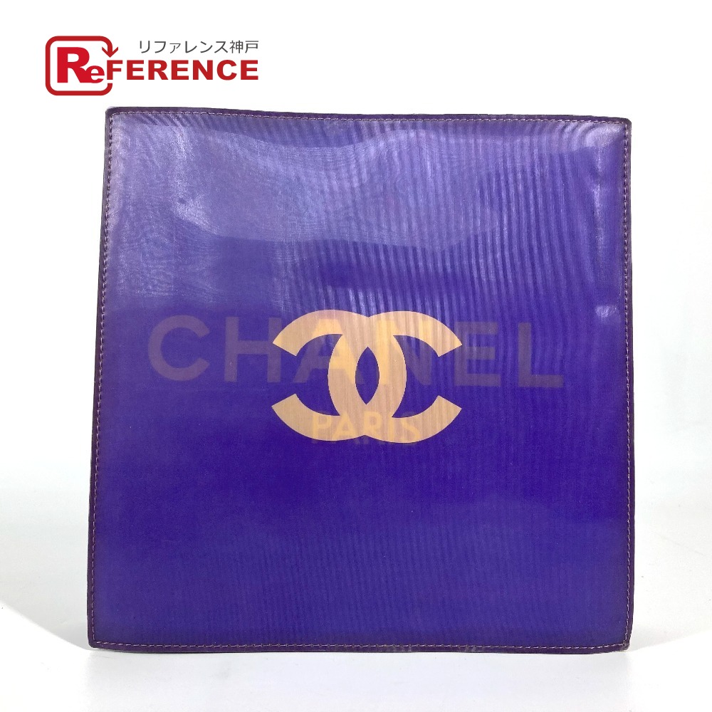 CHANEL シャネル ホログラム CC ココマーク Wチェーンバッグ カバン 肩掛け ショルダーバッグ PVC/レザー レディース パープル 【中古】