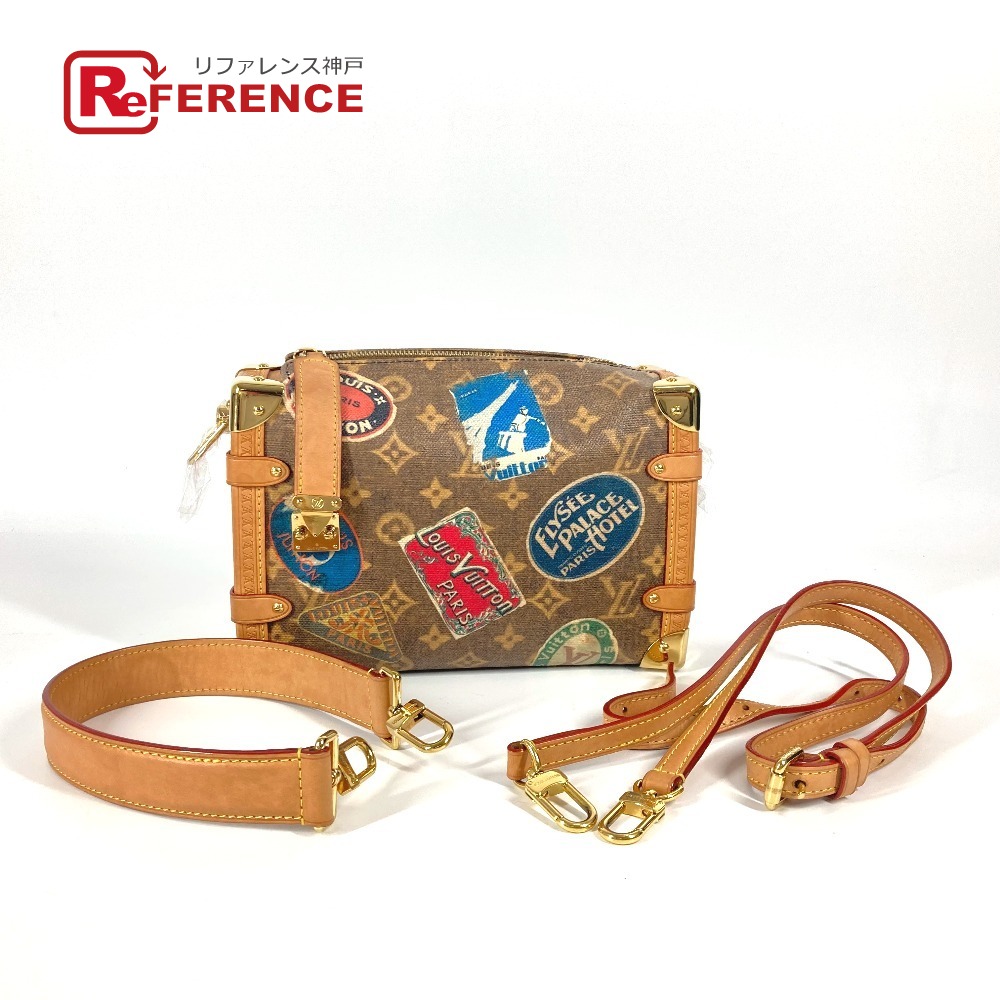 LOUIS VUITTON ルイヴィトン  M47085 航空流行り物 側面ブートMM 袋 曲がった掛け クラッチペダル御徒面子 3WAY御徒面子 ショルダーバッグ なめし革  ユニ一発やる 赤銅色 【中古】