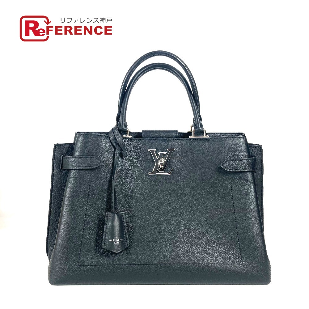 LOUIS VUITTON ルイヴィトン  M53730 ロゴ ロックミーデー カバン トートバッグ 2WAYバッグ ショルダーバッグ 斜め掛け ハンドバッグ レザー  レディース ブラック 【中古】