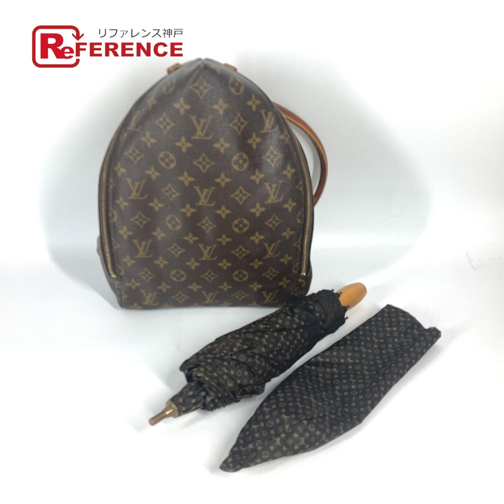 LOUIS VUITTON ルイヴィトン  M99030 モノグラム 100周年 押さえる シ散らし広告 買い出し インザレイン 傘つき コウモリ傘 うしろ側容器に並べる 袋 背嚢 モノグラム帆布  ユニ一発やる 赤銅色 【中古】