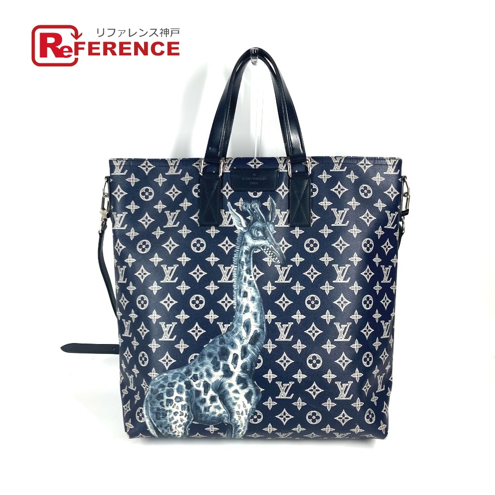 LOUIS VUITTON ルイヴィトン  M54127 モノグラムサバナ ジェイク アンド ディノス チャップマン 2WAY御徒面子 ショルダーバッグ 曲がった掛け トートバッグ モノグラムサバンナキャンバス  ユニ一発やる アンクル 米国海軍 【中古】