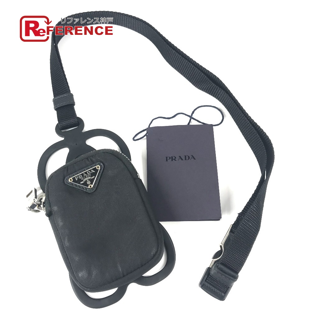PRADA - PRADA プラダ スマートフォンケース スマホケース ホルダー ポーチ付き ラバー ナイロン NERO ブラック シルバー金具 国内ブティック購入品 1ZT001 楽天市場】PRADA プラダ スマートフォンケース スマホケース