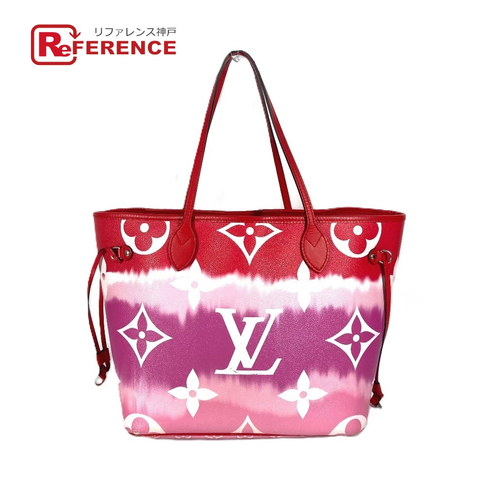 LOUIS VUITTON ルイヴィトン  M45127 モノグラムエスカル ネヴァーフルMM 肩掛け ショルダーバッグ トートバッグ モノグラムキャンバス  レディース レッド 【中古】