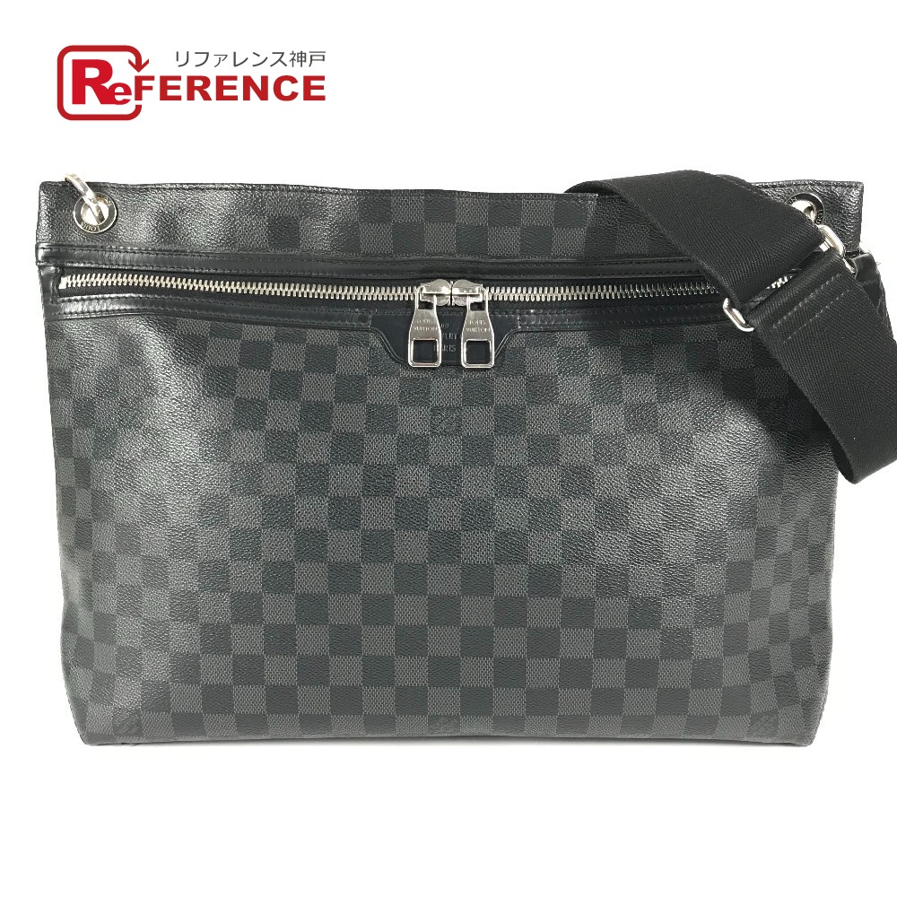LOUIS VUITTON ルイヴィトン  N41656 ダミエグラフィット 狩り人  袋 曲がった掛け ショルダーバッグ ダミエグラフィットキャンバス  ユニ一発やる 黒いこと 【中古】
