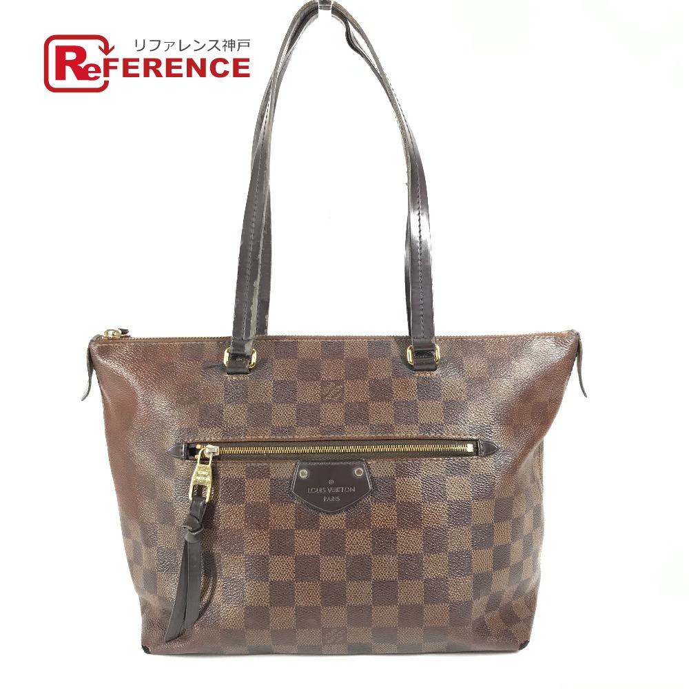 LOUIS VUITTON ルイヴィトン N41012 ダミエ イエナPM トートバッグ カバン 肩掛け ショルダーバッグ ダミエキャンバス レディース エベヌ ブラウン 【中古】｜ブランドショップ　リファレンス