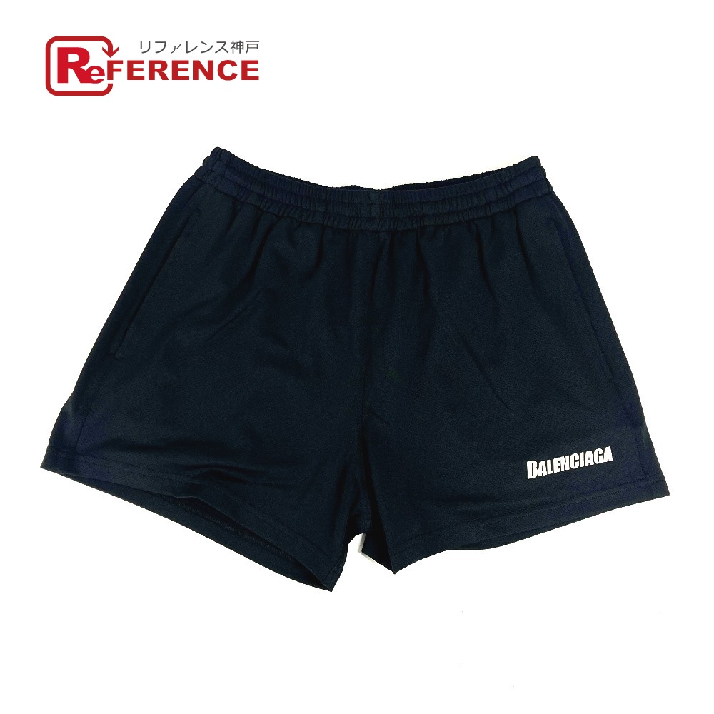 BALENCIAGA バレンシアガ 702204 スイムウエア スィムウエア ロゴ ボトムス アパレル ハーフパンツ ズボン 水着 ポリエステル /ポリウレタン メンズ ブラック 未使用 【中古】