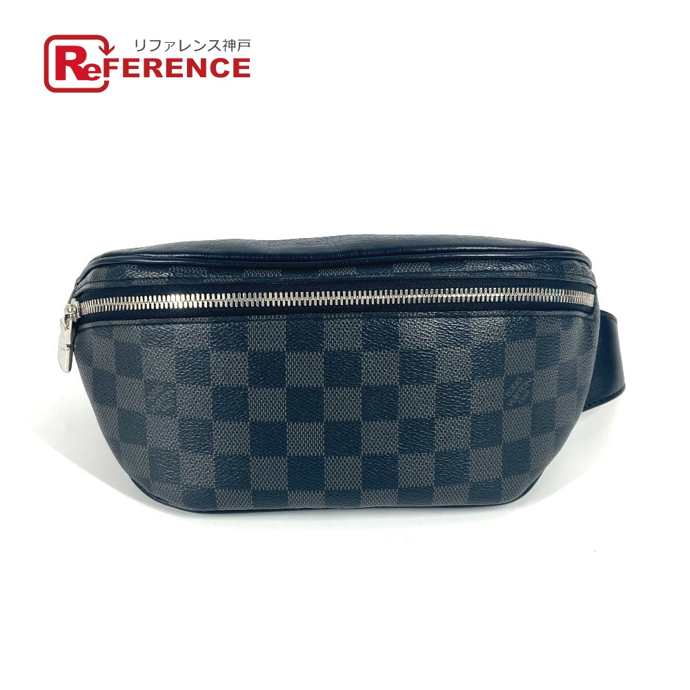 LOUIS VUITTON ルイヴィトン  N40362 ダミエグラフィット バムバッグ 袋 三尺帯御徒面子 ショルダーバッグ はりつけ台 上半身御徒面子 ダミエグラフィットキャンバス  ユニ一発やる 黒いこと 【中古】