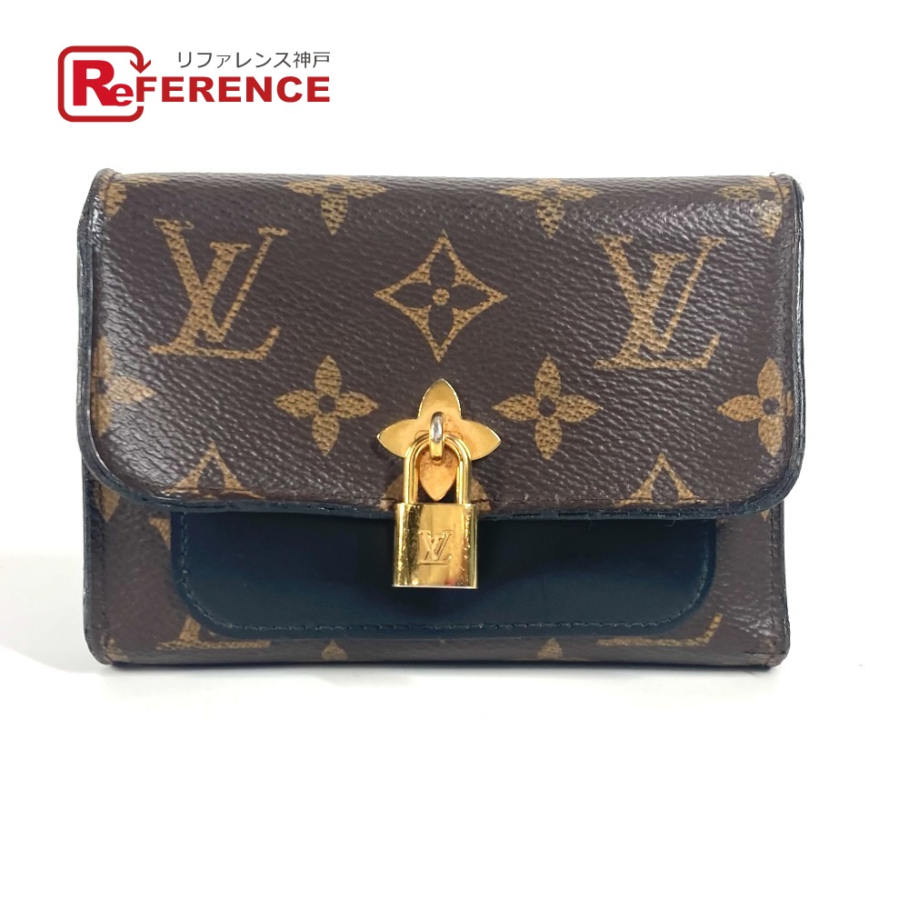 LOUIS VUITTON ルイヴィトン M62578 モノグラム ポルトフォイユ フラワー コンパクト コンパクトウォレット 3つ折り財布 モノグラムキャンバス レディース ブラウン 【中古】