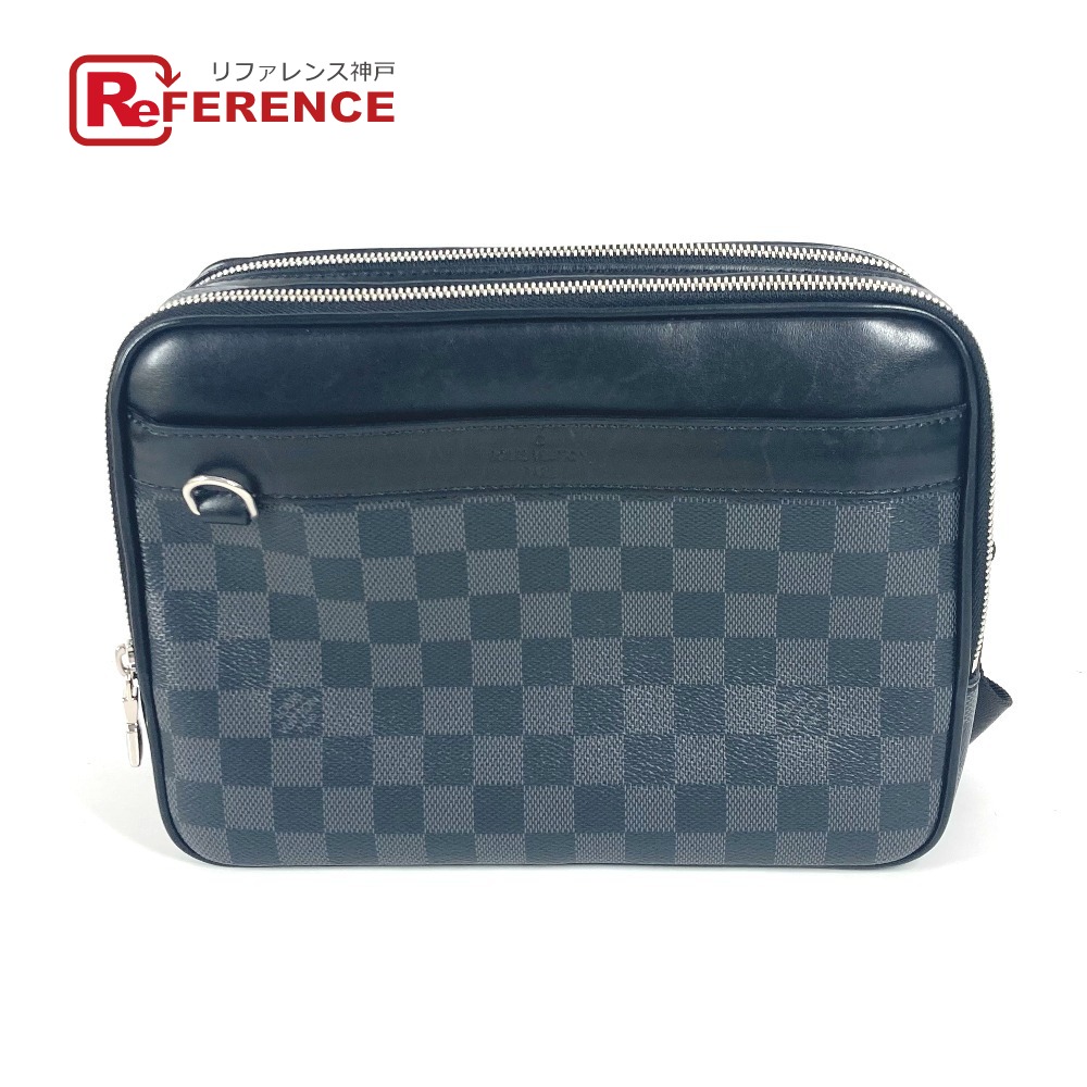 LOUIS VUITTON ルイヴィトン  N40087  ダミエグラフィット トロカデロ 曲がった掛け  ショルダーバッグ ダミエグラフィットキャンバス  ユニ一発やる 黒いこと 【中古】