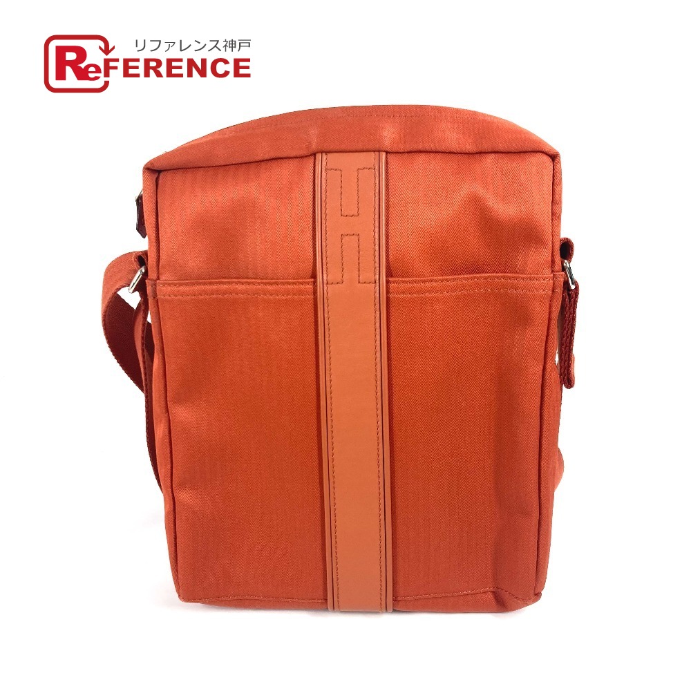 HERMES エルメス ポシェット アカプルコ バンドリエール PM 斜め掛けバック 肩掛けバック ショルダーバック カバン バック ショルダーバッグ ナイロンキャンバス ユニセックス オレンジ 【中古】｜ブランドショップ　リファレンス