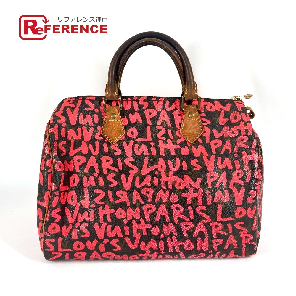LOUIS VUITTON ルイヴィトン M93704 モノグラムグラフィティ スピーディ30 カバン ミニボストンバッグ ハンドバッグ モノグラムグラフィティキャンバス レディース フューシャ ピンク 【中古】 104,500円