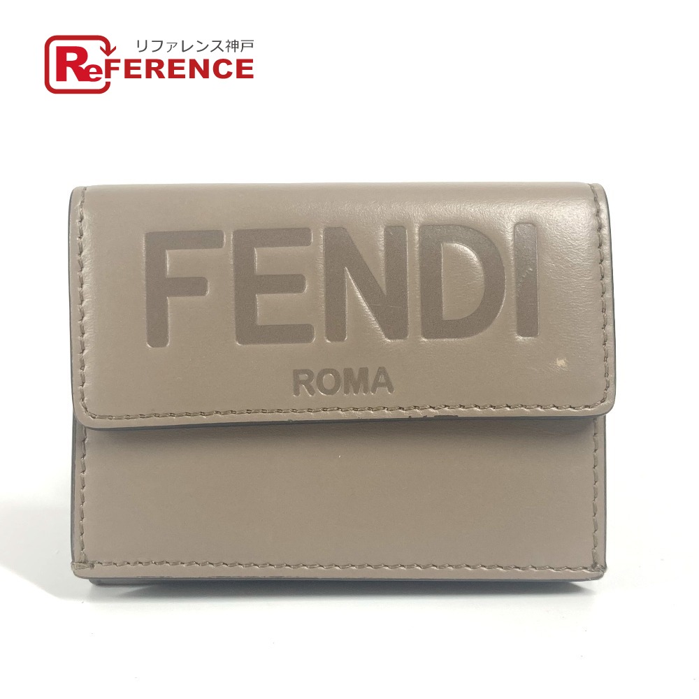 FENDIフェンディ★コンパクトウォレット/三つ折り財布 ズッカ柄マルチカラー バゲット ズッカ 三つ折り財布 コンパクトウォレット キャンバス