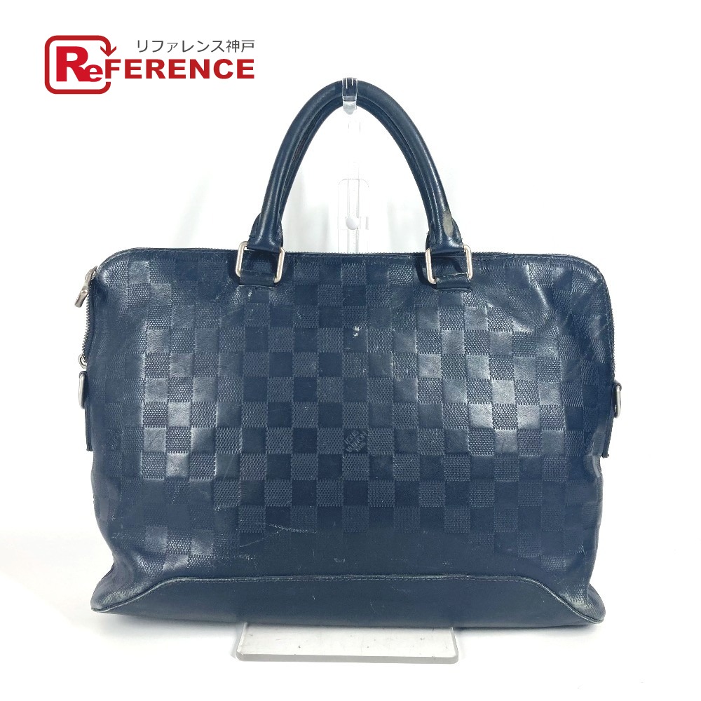 極美品 ルイヴィトン ダミエアンフィニ アヴェニュー ビジネスバッグ レザー 黒 ルイ・ヴィトン LOUIS VUITTON アヴェニュー スリングバッグ