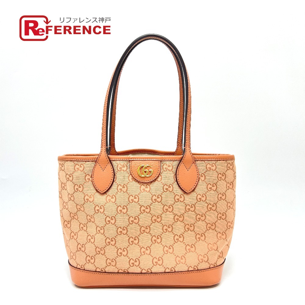 GUCCI グッチ 742102 GGキャンバス オフィディア GGスモール カバン バッグ 肩掛け トートバッグ GGキャンバス レディース ピンク 【中古】