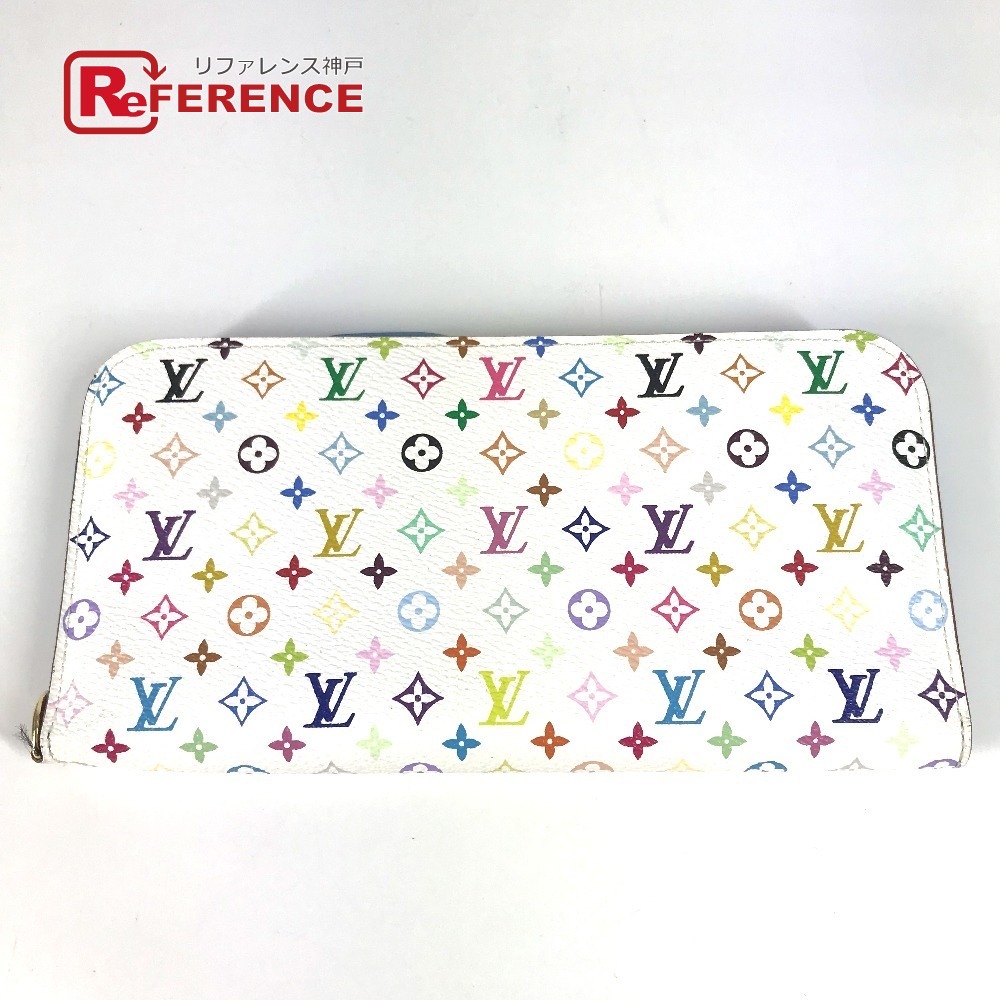 LOUIS VUITTON ルイヴィトン  M93749 モノグラムマルチ色合い ポルトフォイユアンソリット ロングウォレット 紙入れ 2つ折り 長紙入れ モノグラムマルチカラーキャンバス  レディース レザン 青味 【中古】