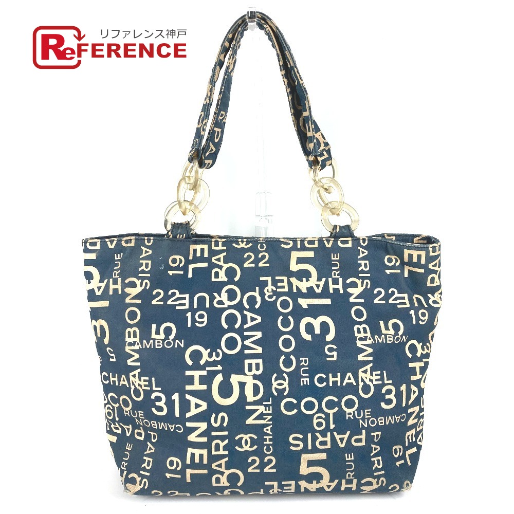 楽天市場】CHANEL シャネル バイシーライン ロゴ トートバッグ