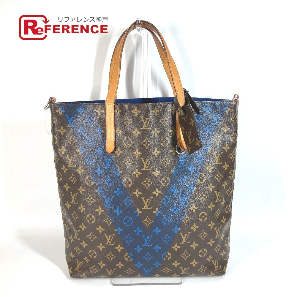 LOUIS VUITTON ルイヴィトン  M50147 モノグラム V伝達ルート 河馬NS 河馬 NS 鞄 膝掛け トートバッグ 縦型トート ショルダーバッグ モノグラム帆布  ユニ一発やる 赤銅色 【中古】