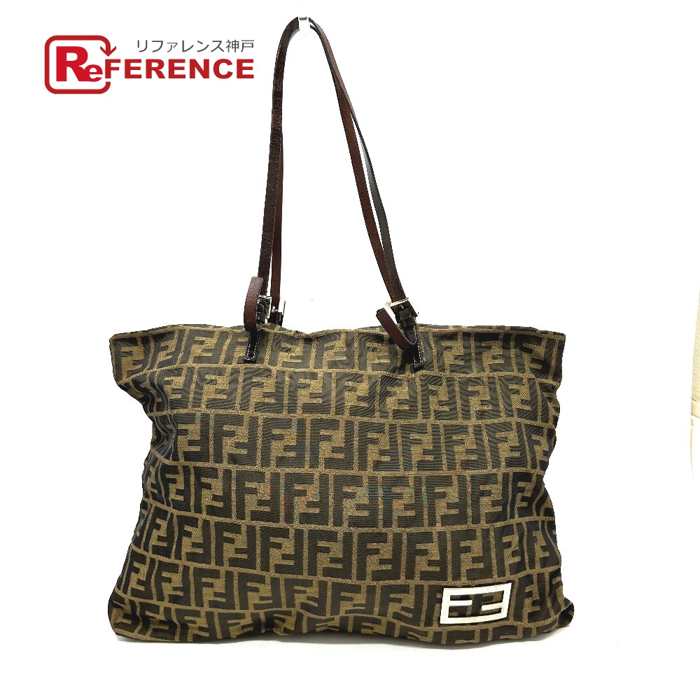 楽天市場】FENDI フェンディ ズッカ ブラウン ゴールド金具