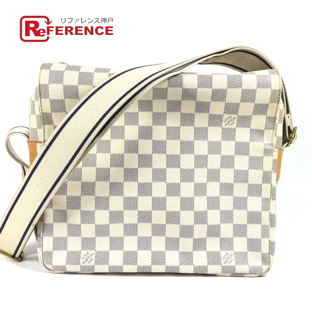 LOUIS VUITTON ルイヴィトン N51189 ダミエアズール ナヴィグリオ カバン 斜め掛け ショルダーバッグ ダミエアズールキャンバス ユニセックス ホワイト 【中古】
