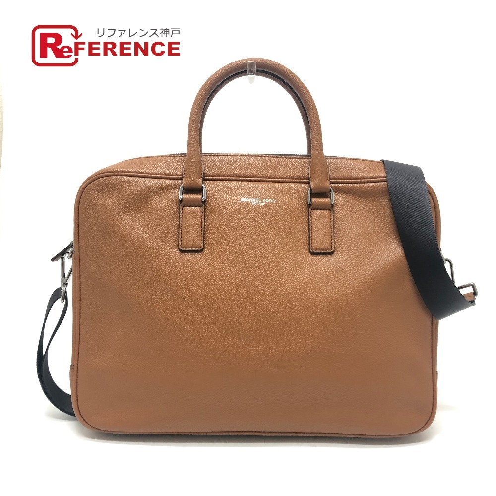 【未使用級】MICHAEL KORS シボ革 2way ビジネスバッグ トート 未使用級】MICHAEL KORS シボ革 2way ビジネスバッグ トート 美