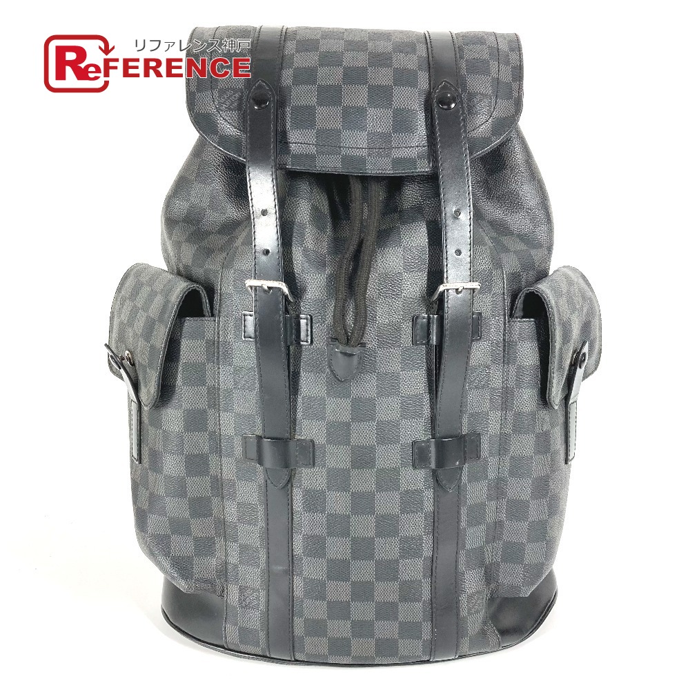 LOUIS VUITTON ルイヴィトン N41379 ダミエグラフィット クリストファーMM クリストファー MM カバン バックパック リュックサック ダミエグラフィットキャンバス ユニセックス ブラック 【中古】