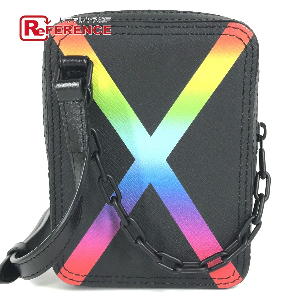 LOUIS VUITTON ルイヴィトン  M30332 タイ王国ガ 虹霓 ダヌーブ・メッセンジャー 鞄 曲がった掛け ポシェット ショルダーバッグ タイガレザー  ユニ一発やる 黒いこと 新品負けず劣らず 【中古】