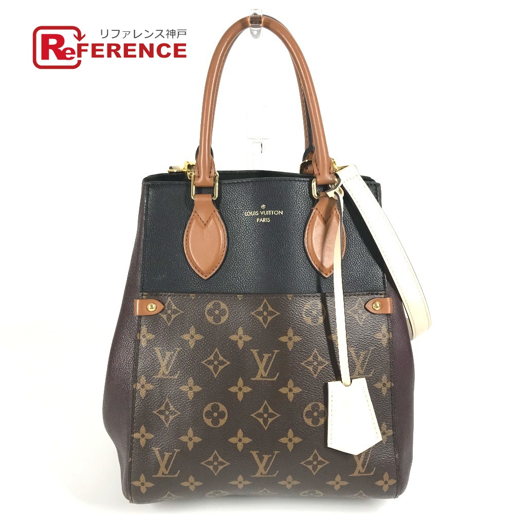 LOUIS VUITTON ルイヴィトン M45409 モノグラム フォールドトートMM カバン ショルダーバッグ 斜め掛け 2WAYバッグ ハンドバッグ モノグラムキャンバス レディース ブラウン 【中古】