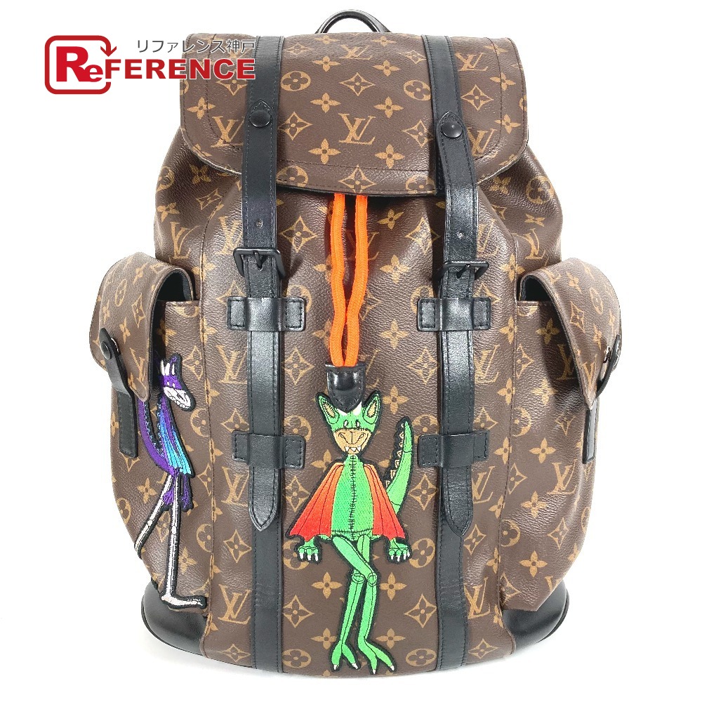 LOUIS VUITTON ルイヴィトン  M45617 モノグラム LV友だち ヴァージルアブロー クリストファーPM 鞄 うしろ側容器に並べる 背嚢 帆布  メンズ 赤銅色 【中古】