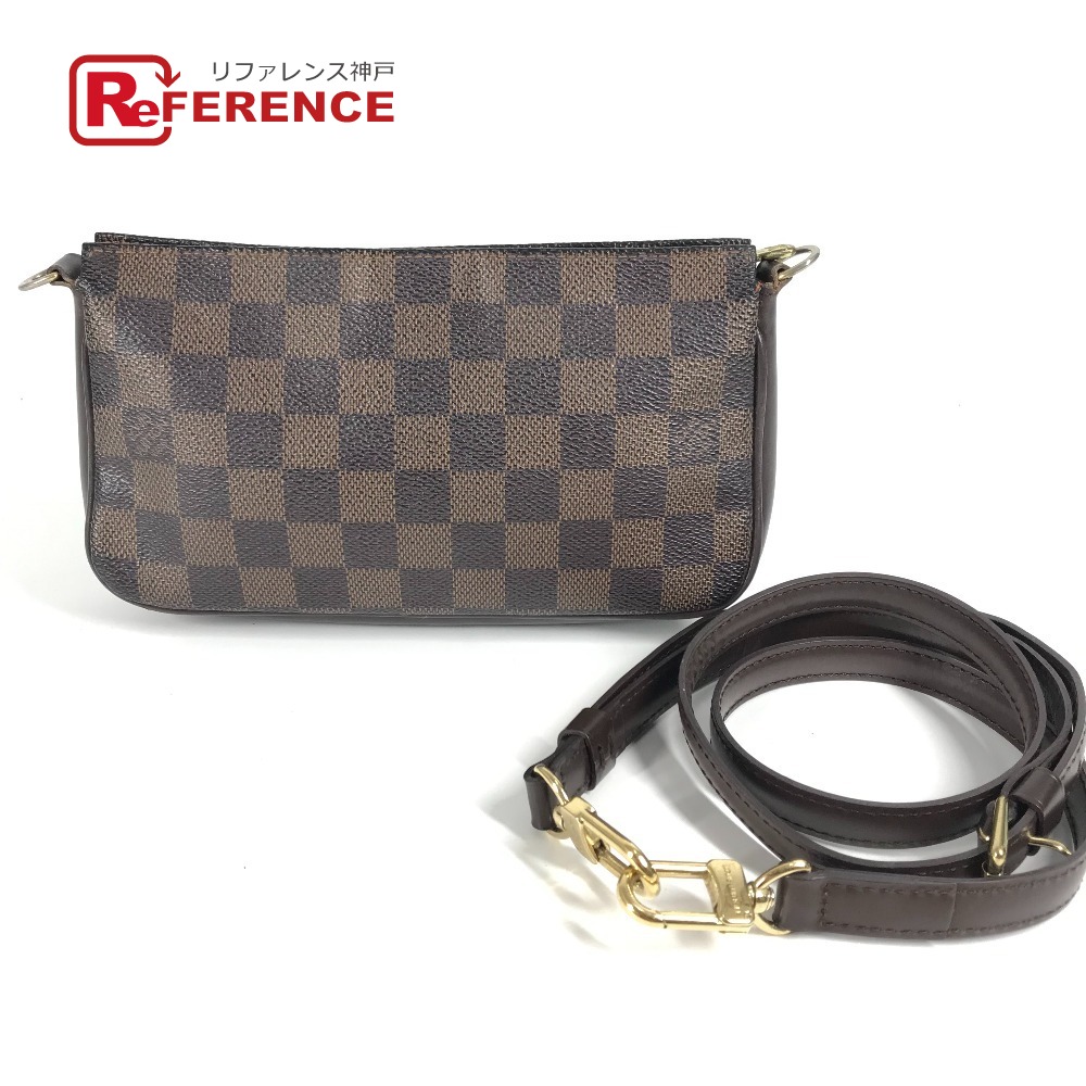 LOUIS VUITTON ルイヴィトン N51983 ダミエ ナヴォナ 斜め掛け カバン ポシェット ショルダーバッグ ダミエキャンバス ユニセックス エベヌ ブラウン 【中古】