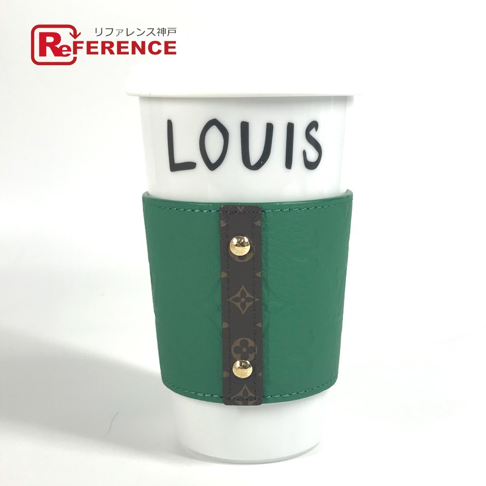 LOUIS VUITTON ルイヴィトン  GI0909 モノグラム 優勝杯 ルイ 捩り付き添い人 水飲み 室内装飾 タンプラー 瀬戸もの  ユニ一発やる 緑であること 未当て嵌める 【中古】