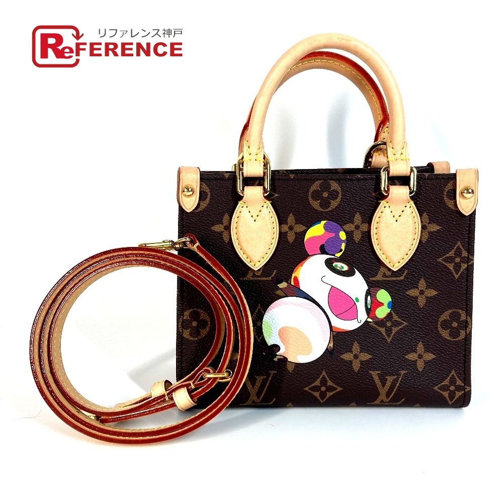 LOUIS VUITTON ルイヴィトン Ｍ13668 LV × TM モノグラム オンザゴー BB 村上隆 パンダ 2WAYバッグ カバン バッグ ショルダーバッグ ハンドバック 斜め掛け ハンドバッグ モノグラムキャンバス レディース ブラウン 新品同様 【中古】