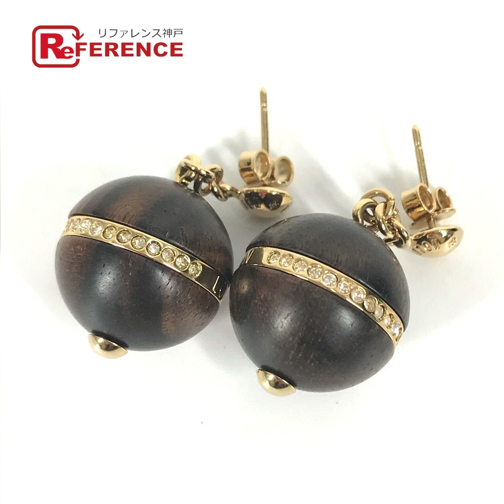 ルイヴィトン ブークルドレイユ スウィートモノグラム ピアス M65754 美品 ルイヴィトン ブークルドレイユ スウィートモノグラム ピアス