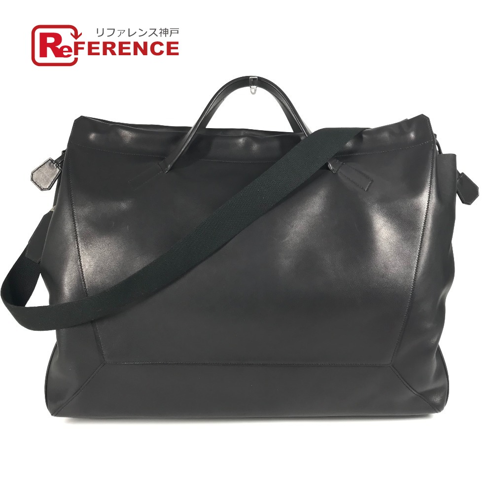 HERMES エルメス ヌーヴォー カバ 50 Nouveau Cabas 50 2WAYバッグ ハンドバッグ ショルダーバッグ ボストンバッグ スイフト ユニセックス ブラック 【中古】|ブランドショップ リファレンス