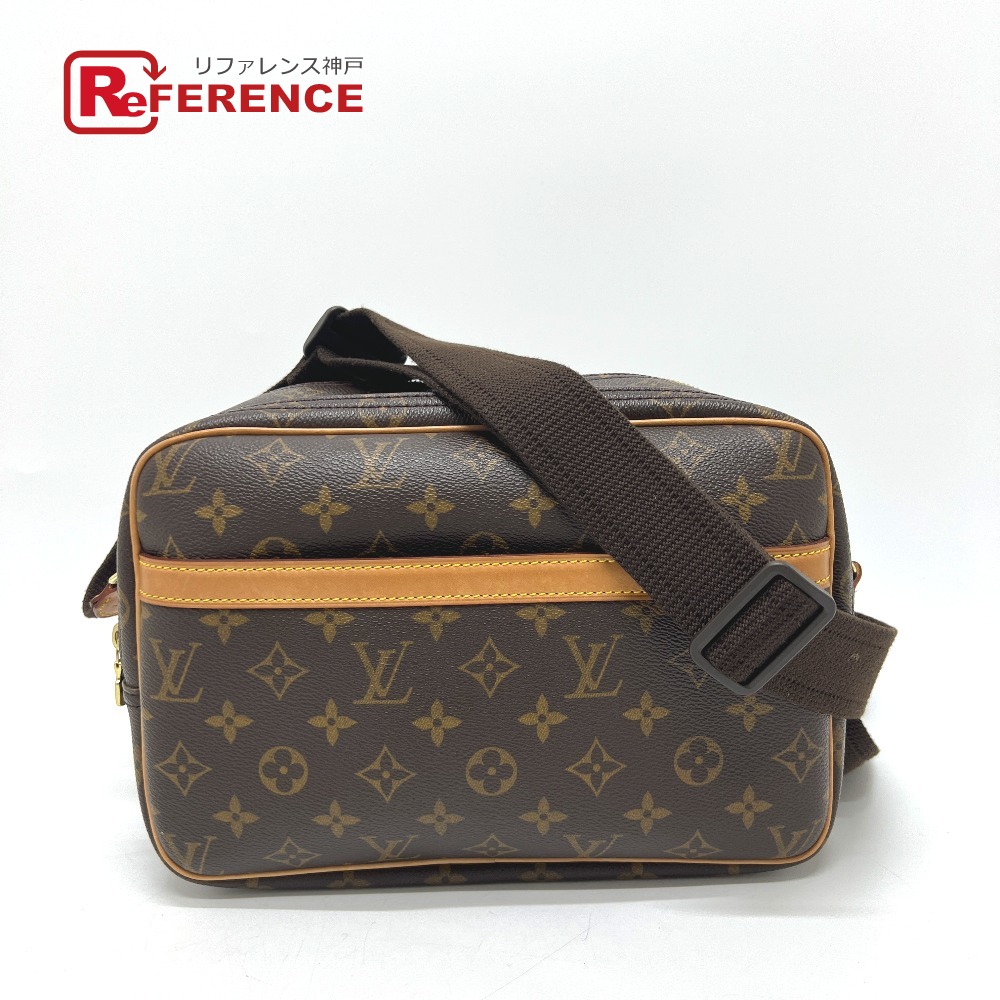 LOUIS VUITTON ルイヴィトン M45254 リポーターPM カバン バッグ 斜め掛け ショルダーバッグ モノグラムキャンバス レディース ブラウン 【中古】