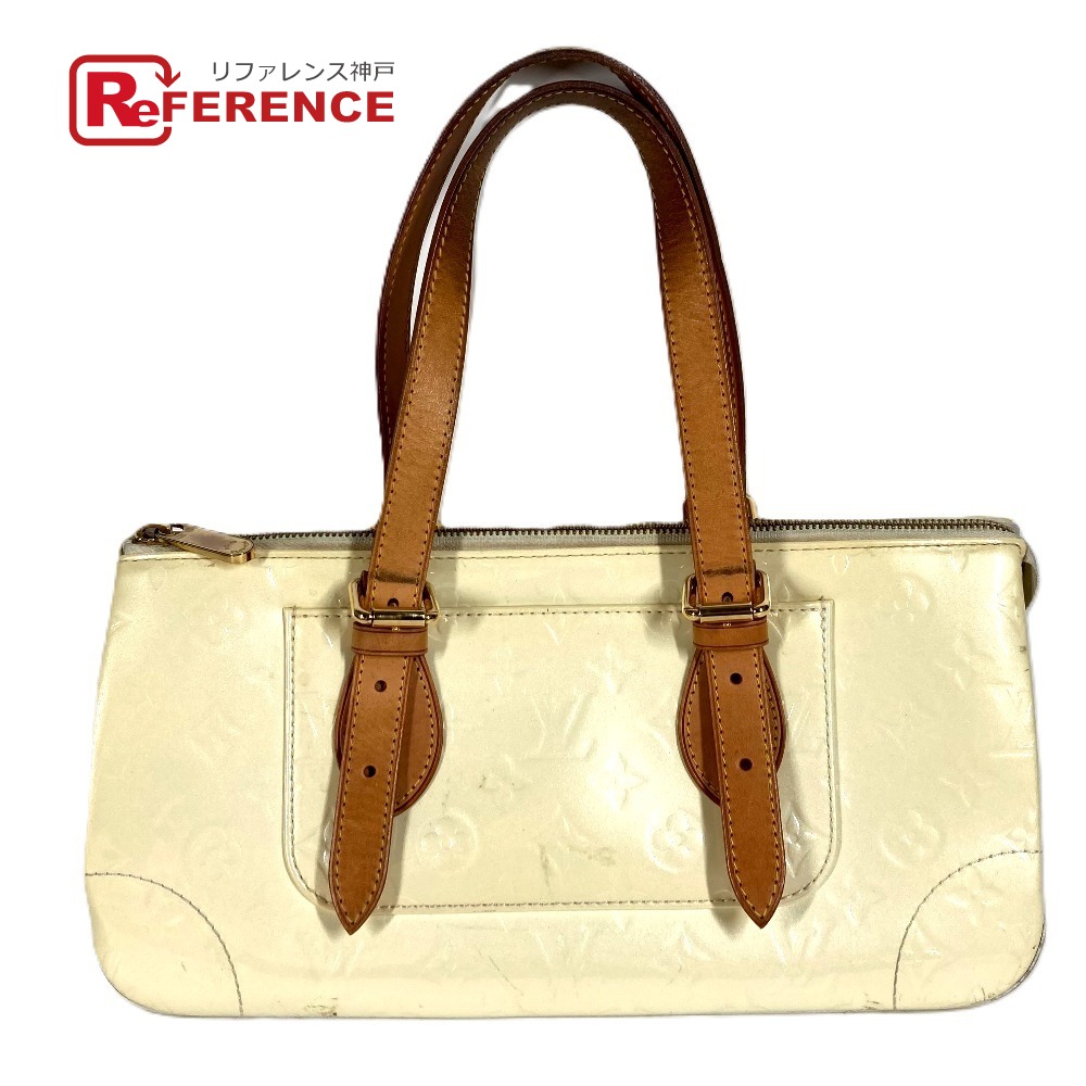 LOUIS VUITTON ルイヴィトン M93508 モノグラムヴェルニ ローズウッドアベニュー ショルダーバッグ トートバッグ カバン 肩掛け ハンドバッグ モノグラムヴェルニキャンバス レディース ペルル ホワイト 【中古】
