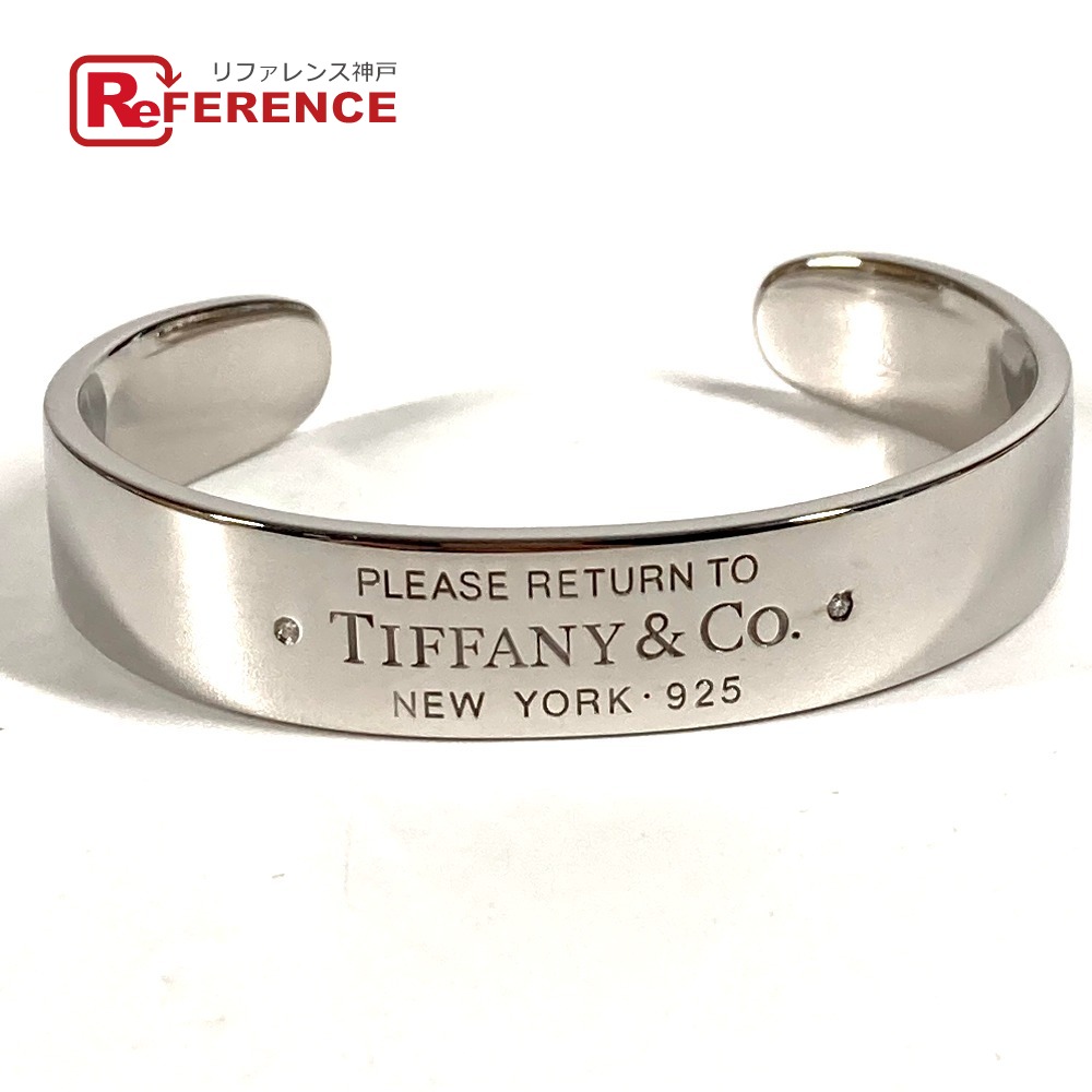 TIFFANY&Co. ティファニー ダイヤモンド ダイヤ リターン トゥ ティファニー ナロー カフ バングル アクセサリー ブレスレット バングル AG925 レディース シルバー 【中古】 49,500円